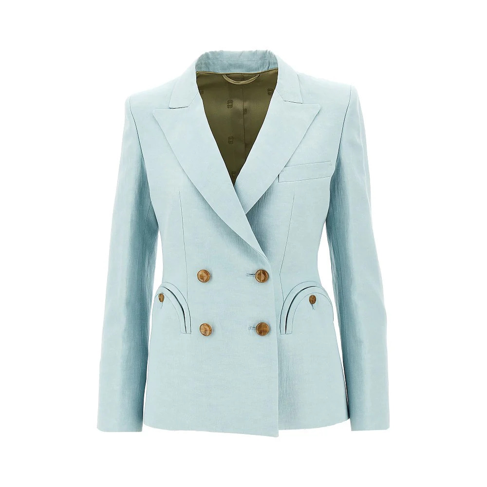 Blaze Charmer Silk And Linen Blazer